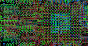 Detail PCB Design Multilayeransicht Detail PCB Design Multilayeransicht